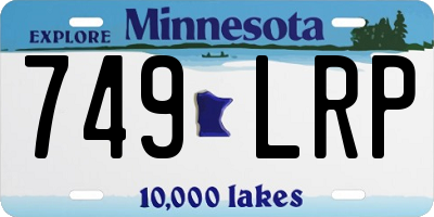 MN license plate 749LRP