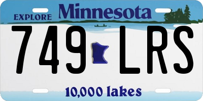 MN license plate 749LRS