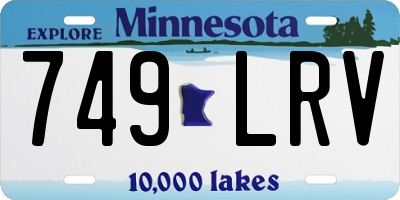 MN license plate 749LRV