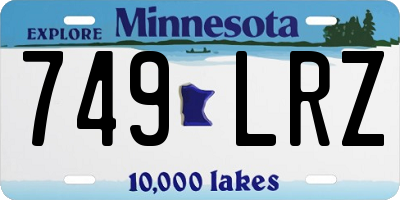 MN license plate 749LRZ