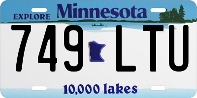MN license plate 749LTU