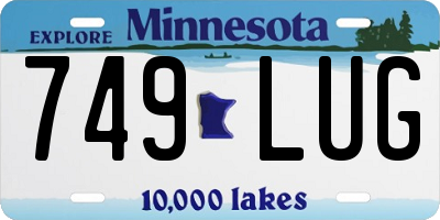 MN license plate 749LUG