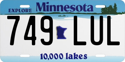 MN license plate 749LUL