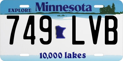 MN license plate 749LVB