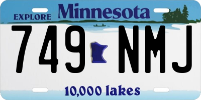 MN license plate 749NMJ