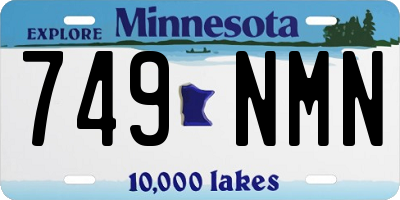 MN license plate 749NMN