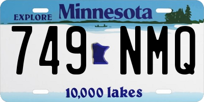 MN license plate 749NMQ