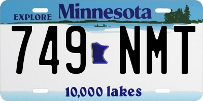 MN license plate 749NMT
