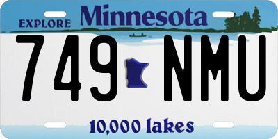 MN license plate 749NMU