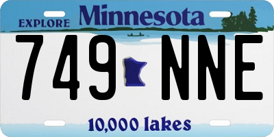 MN license plate 749NNE
