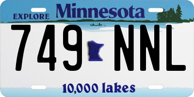 MN license plate 749NNL