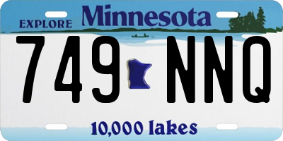 MN license plate 749NNQ