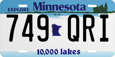MN license plate 749QRI