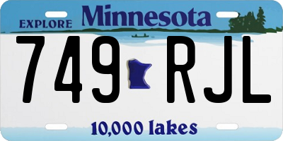 MN license plate 749RJL