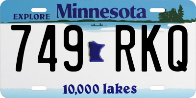 MN license plate 749RKQ