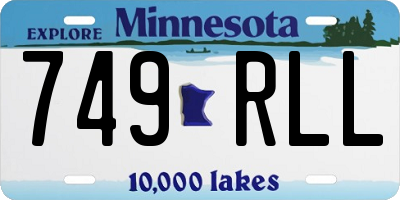 MN license plate 749RLL