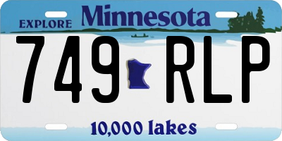 MN license plate 749RLP
