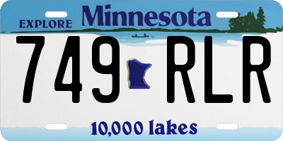 MN license plate 749RLR