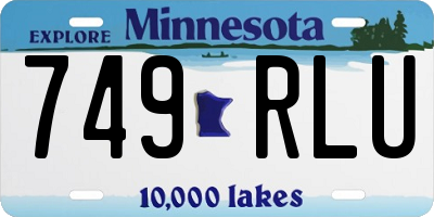 MN license plate 749RLU