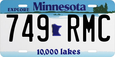 MN license plate 749RMC