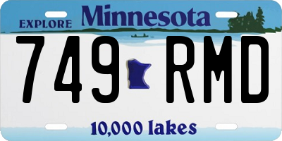 MN license plate 749RMD