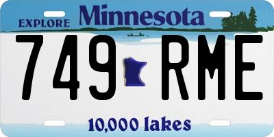 MN license plate 749RME