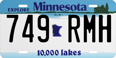 MN license plate 749RMH