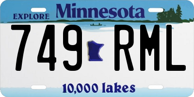 MN license plate 749RML