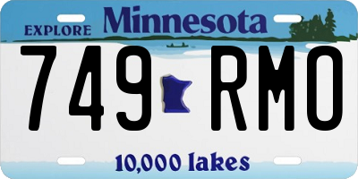 MN license plate 749RMO
