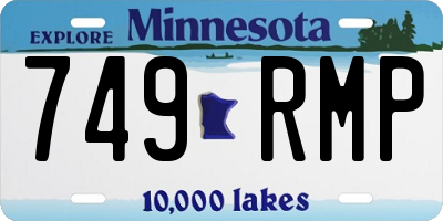 MN license plate 749RMP