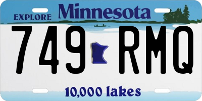 MN license plate 749RMQ