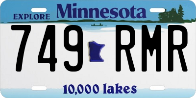 MN license plate 749RMR
