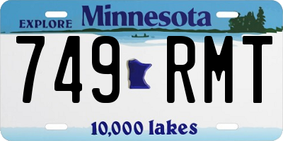 MN license plate 749RMT