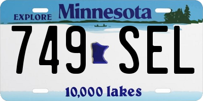 MN license plate 749SEL