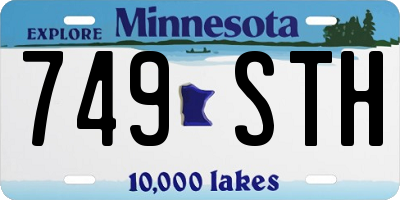 MN license plate 749STH