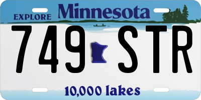MN license plate 749STR