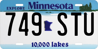 MN license plate 749STU