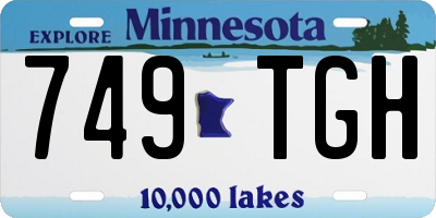 MN license plate 749TGH