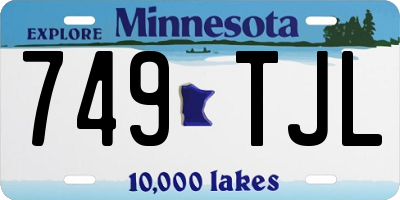 MN license plate 749TJL