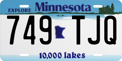 MN license plate 749TJQ