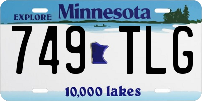 MN license plate 749TLG
