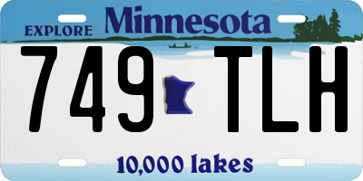 MN license plate 749TLH