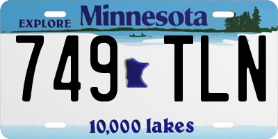 MN license plate 749TLN