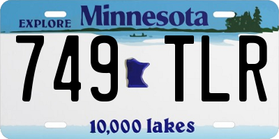 MN license plate 749TLR