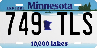 MN license plate 749TLS