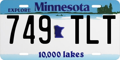 MN license plate 749TLT