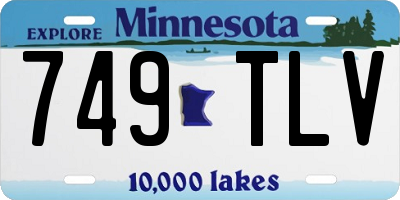 MN license plate 749TLV