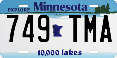MN license plate 749TMA