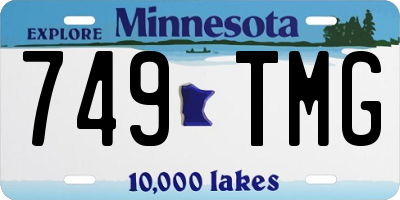 MN license plate 749TMG