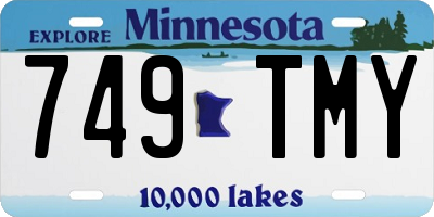 MN license plate 749TMY